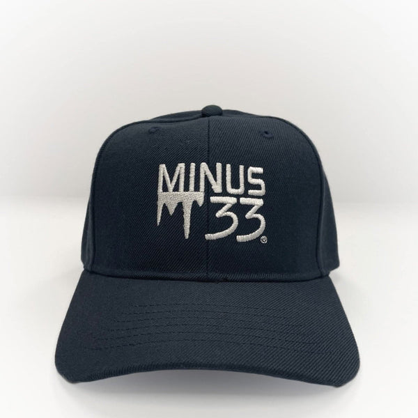 Navy Blue cap with 'MINUS 33' logo on a white background