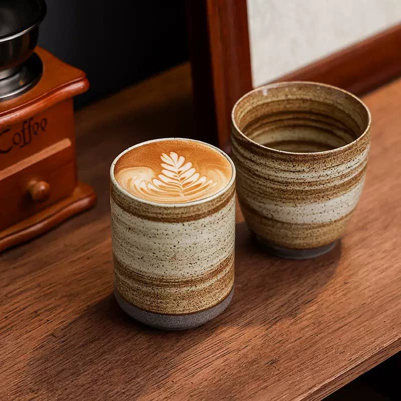 Handmade Rustic Stoneware Ceramic Coffee or Latte Mug