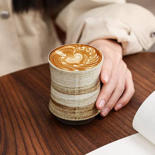 Handmade Rustic Stoneware Ceramic Coffee or Latte Mug