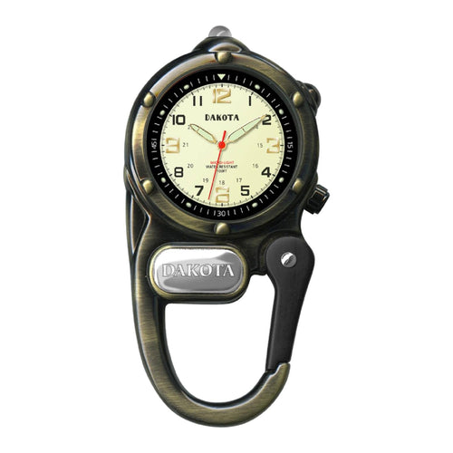 Dakota watch with carabiner on a white background