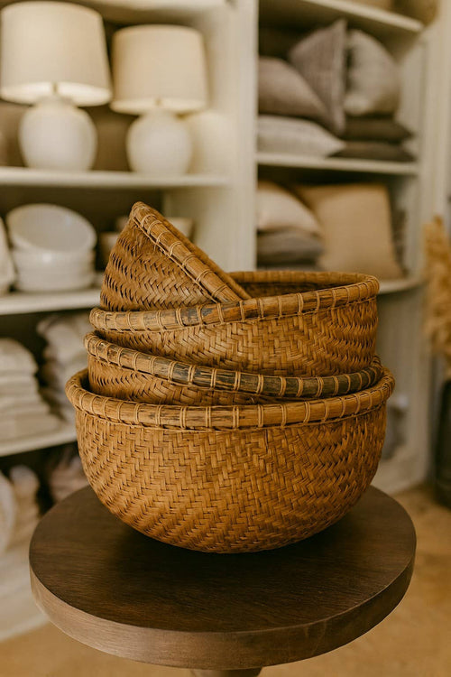 Baskets-Nesting Set of 5 (14"w to 19"w)