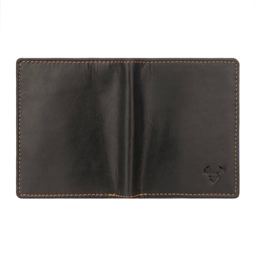 Philip Leather Trifold Wallet in Brown