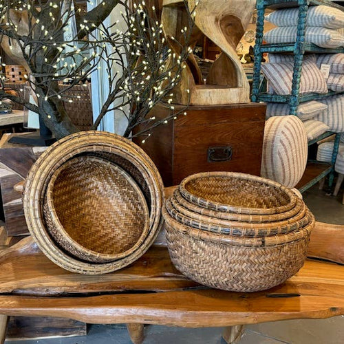 Baskets-Nesting Set of 5 (14"w to 19"w)